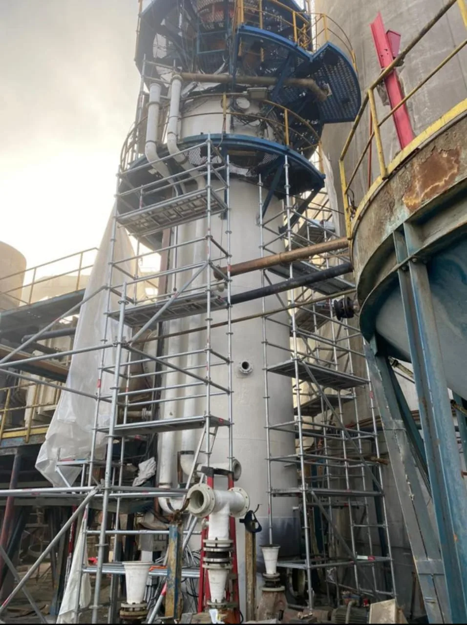 Andamios para proyecto industrial